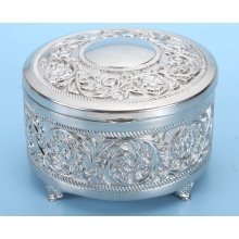 Heart Shaped Metal Jewelry Box for Wedding Gift